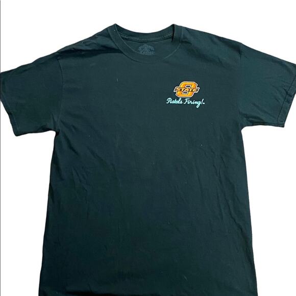 OSU Oklahoma State University Womens Size Medium Black Short sleeve T-Shirt - Picture 3 of 3